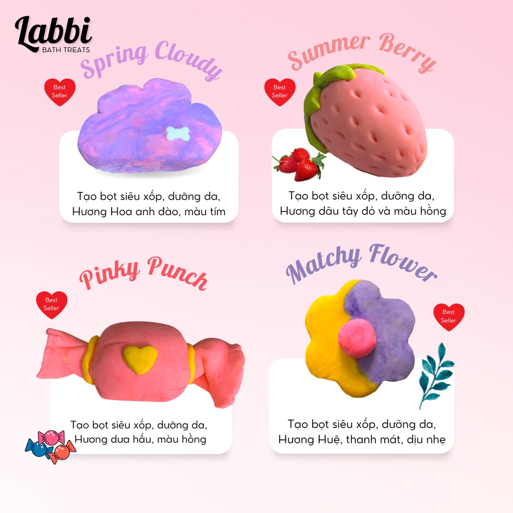 TỔNG HỢP  Bubble Bar / Bánh tạo bọt bồn tắm