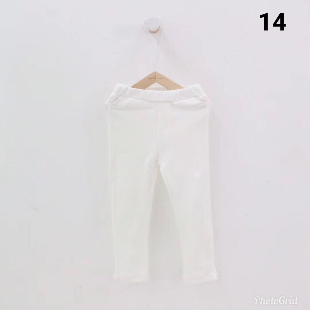 Quần ôm bé gái và bé trai 2-7 tuổi, Quần tregging cho bé vải cotton len dày mềm min