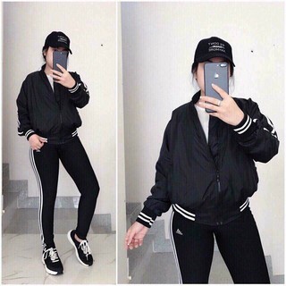 Áo Khoác Boomber Dù 3 sọc