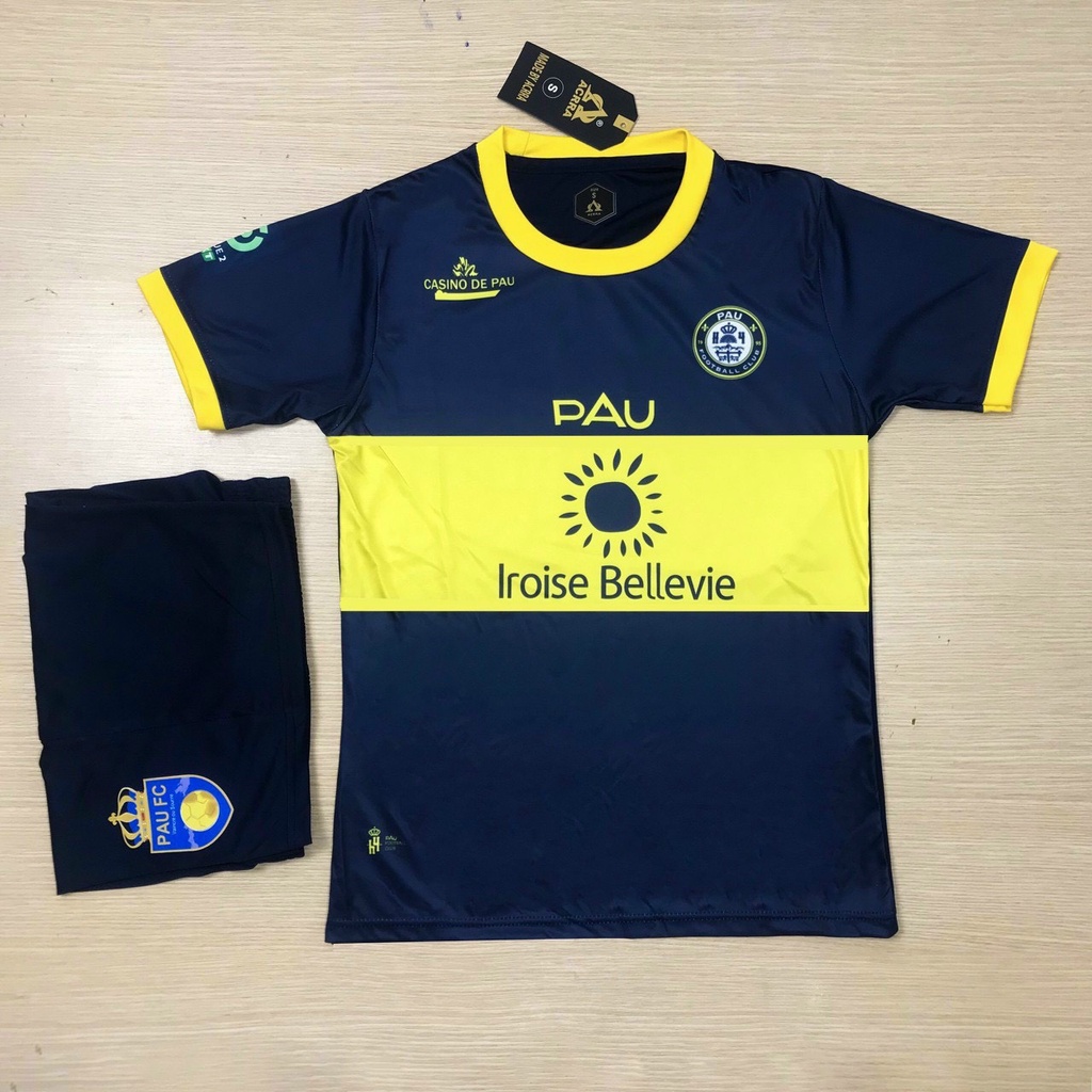 Quần Áo Bóng Đá, Đồ Đá Banh CLB PAU FC Tím than Chất Liệu Thun Thái Cao Cấp
