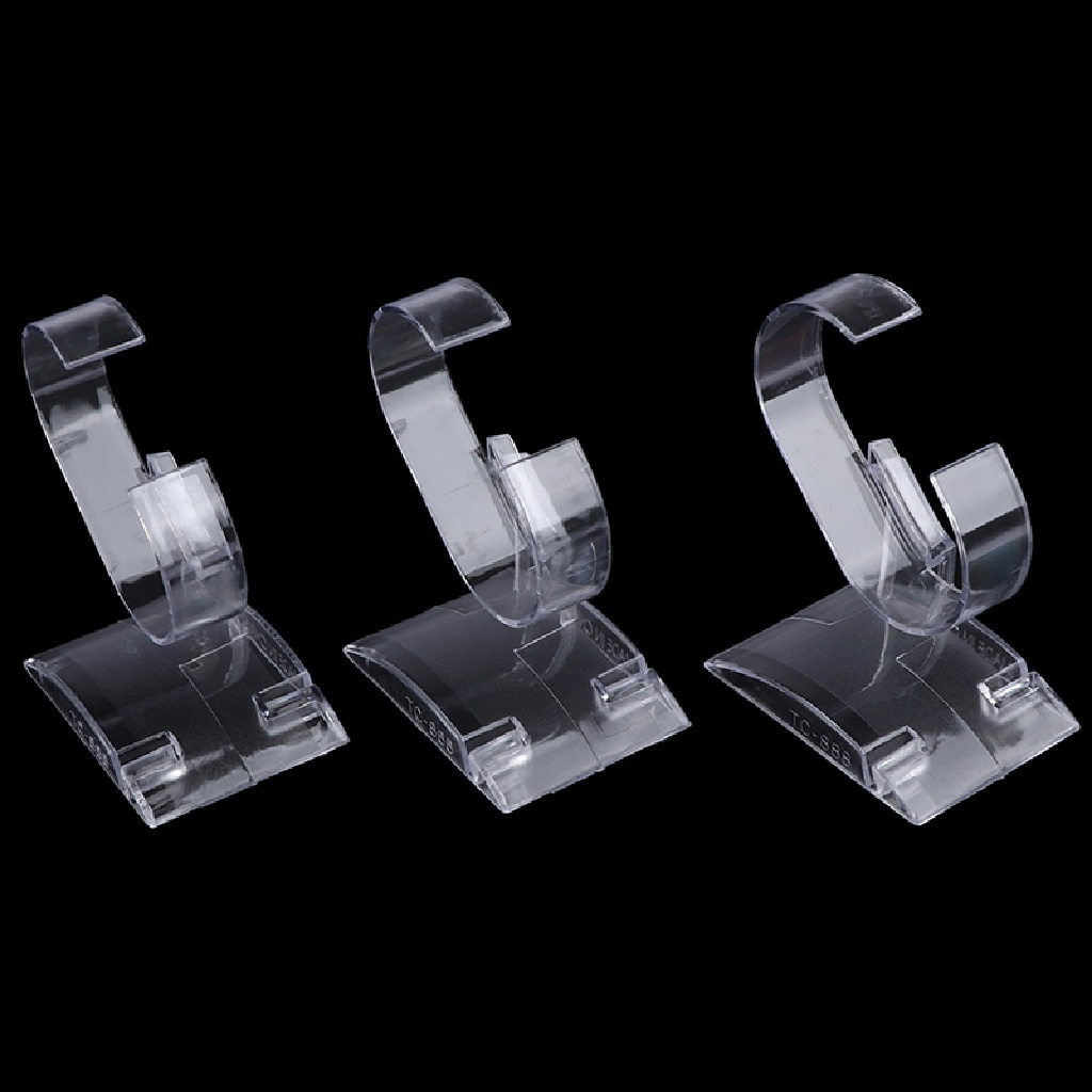 [ZVPT] 3Pcs Clear acrylic watch display holder stand rack showcase tool transparent DSF