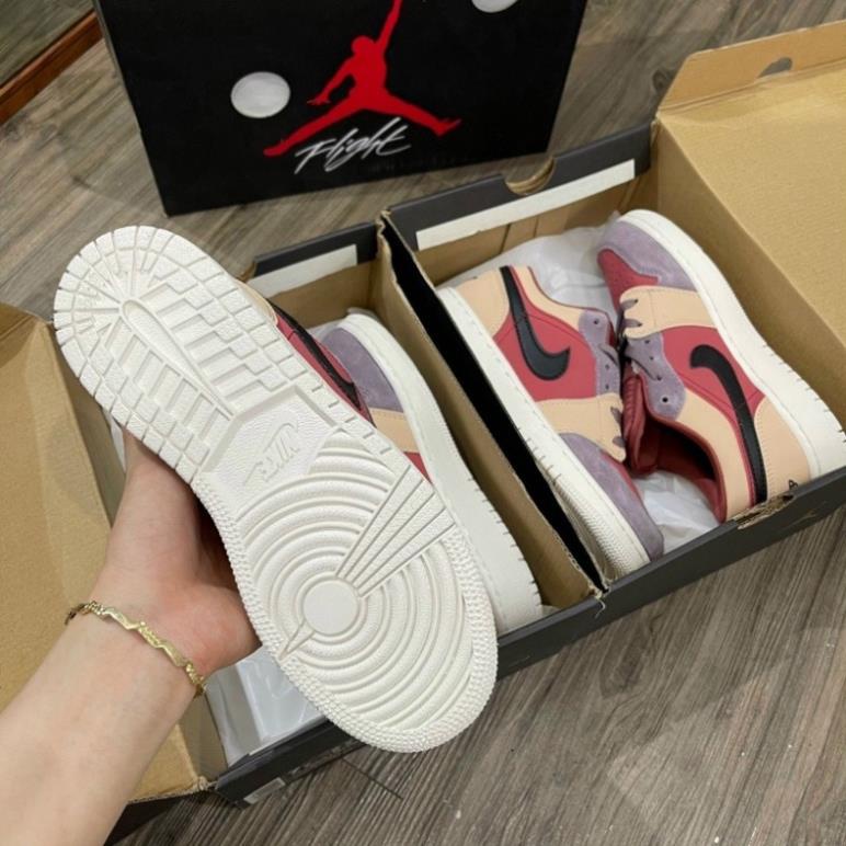[Full box] Giày Thể Thao, Giày Sneaker Jordan Đỏ Kem Mận Thấp Cổ Cao Cấp | BigBuy360 - bigbuy360.vn