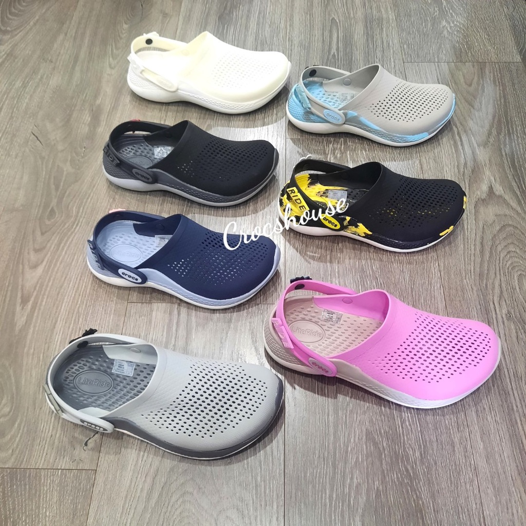 (Bảo hành) Dép sục crocs literide 2 unisex nhiều màu nam nữ hàng cao cấp (bảng màu 1) - crocs house