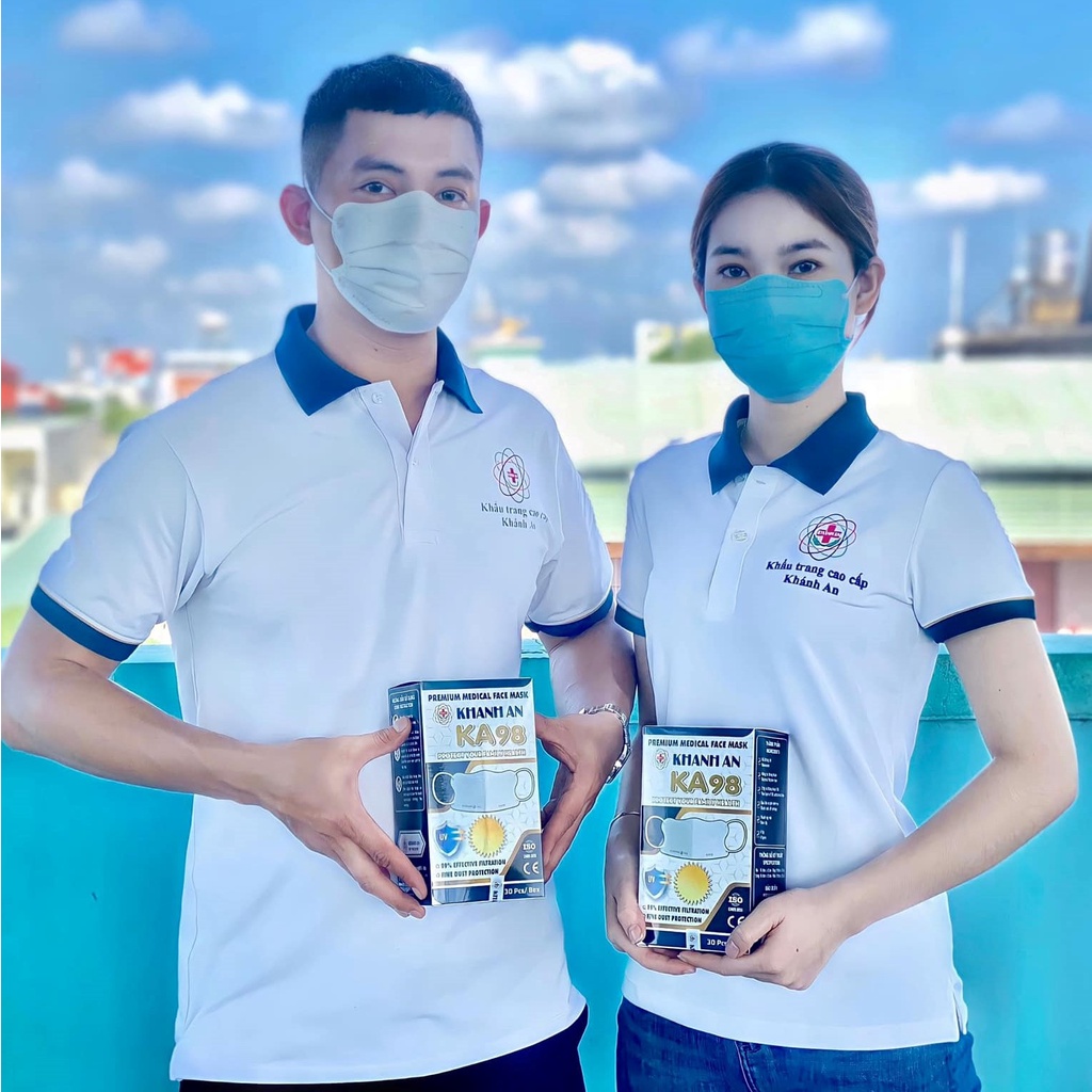 Khẩu trang y tế 6D Con cua lớp Khánh An KA98 tiệt trùng vệ sinh và tiện lợi khi mang theo ngăn vi khuẩn virus 99%