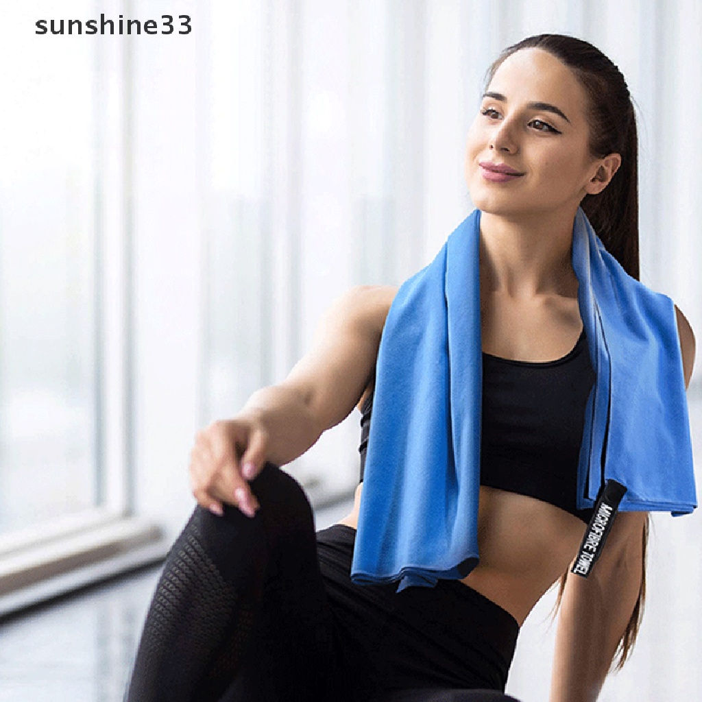 SU Microfiber Towel Sports Bath Gym Quick Drying Travel Swimming Camping Beach n
