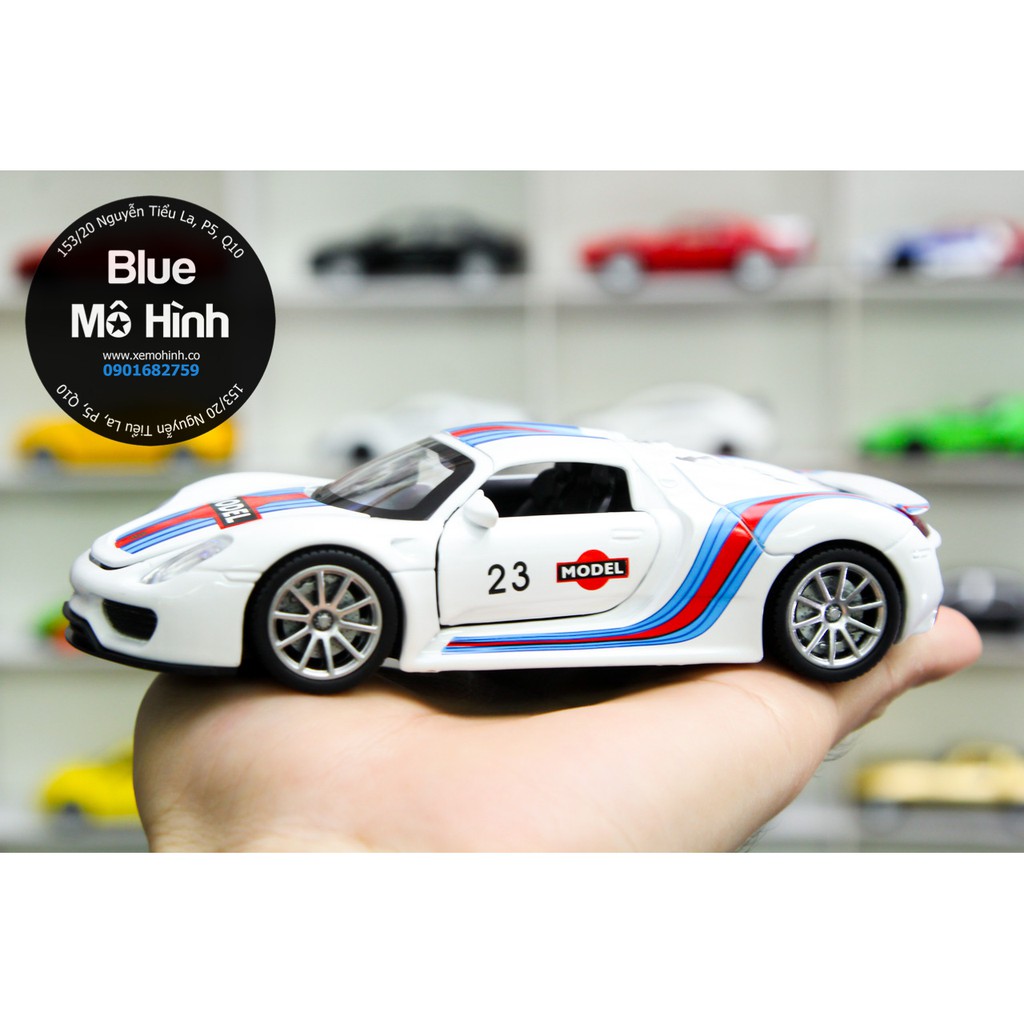 Blue mô hình | Xe mô hình Porsche 918 Spyder Martin Racing 1:32