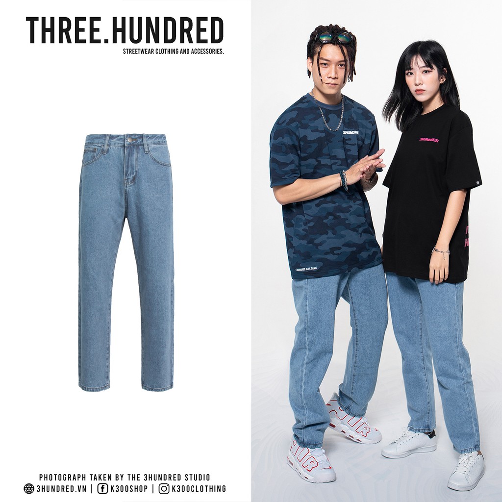 Quần Baggy Trơn Ống Suông Đứng - Chất Vải Jeans Cao Cấp Mềm Mịn - Unisex Nam Nữ Hot Trend Dễ Phối Đồ - Màu Xanh Đậm 1