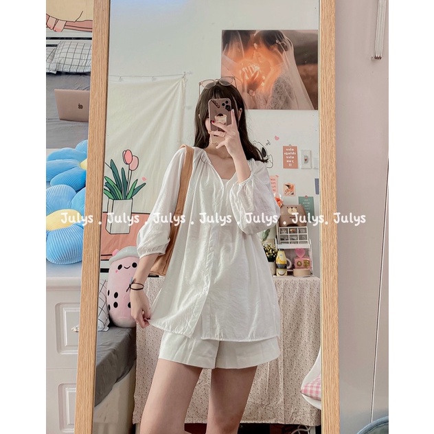 Áo tơ mỏng xuyên thấu 2 màu (ảnh thật shop chụp kèm video)