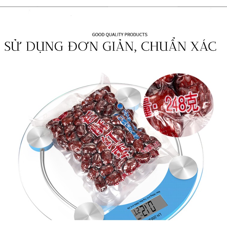 Cân thủy tinh cảm biến Cân sức khỏe gia đình MAX 180kg