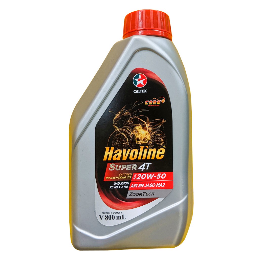 Nhớt xe máy số Caltex Havoline Super 20W50 4T 800ml