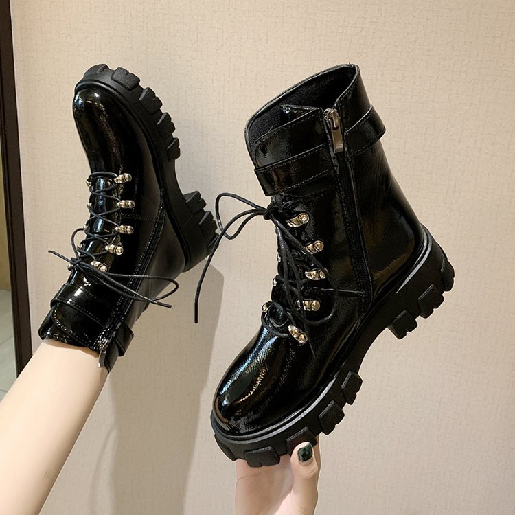 Bốt ulzzang da bóng M81