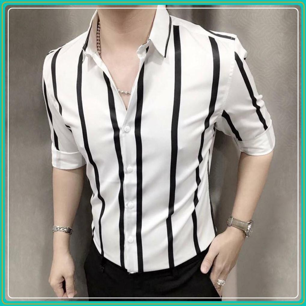 [ÁO GẤP HỘP ĐẸP]Áo sơ mi - Áo sơ mi nam đẹp - Chất liệu lụa mềm mịn, kiểu dáng slimfit trẻ trung, thanh lịch, tôn dáng | BigBuy360 - bigbuy360.vn