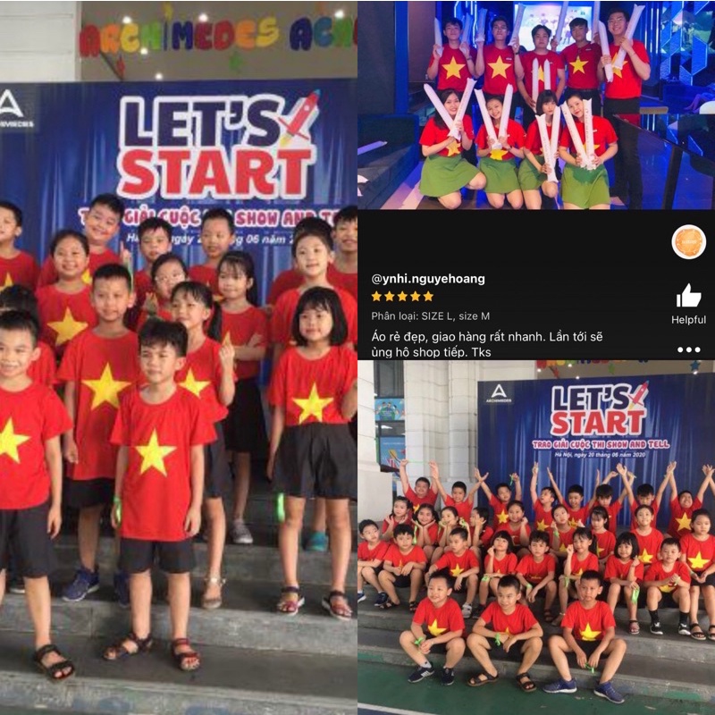 Áo cờ đỏ sao vàng, Áo tập Gym, Yoga, áo đồng phục đội nhóm, cổ vũ , hội thao số lượng lớn sẵn kèm video | BigBuy360 - bigbuy360.vn