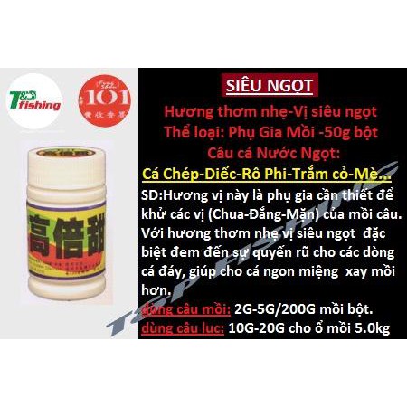 Hương liệu pha chế mồi câu 101 Đài Loan