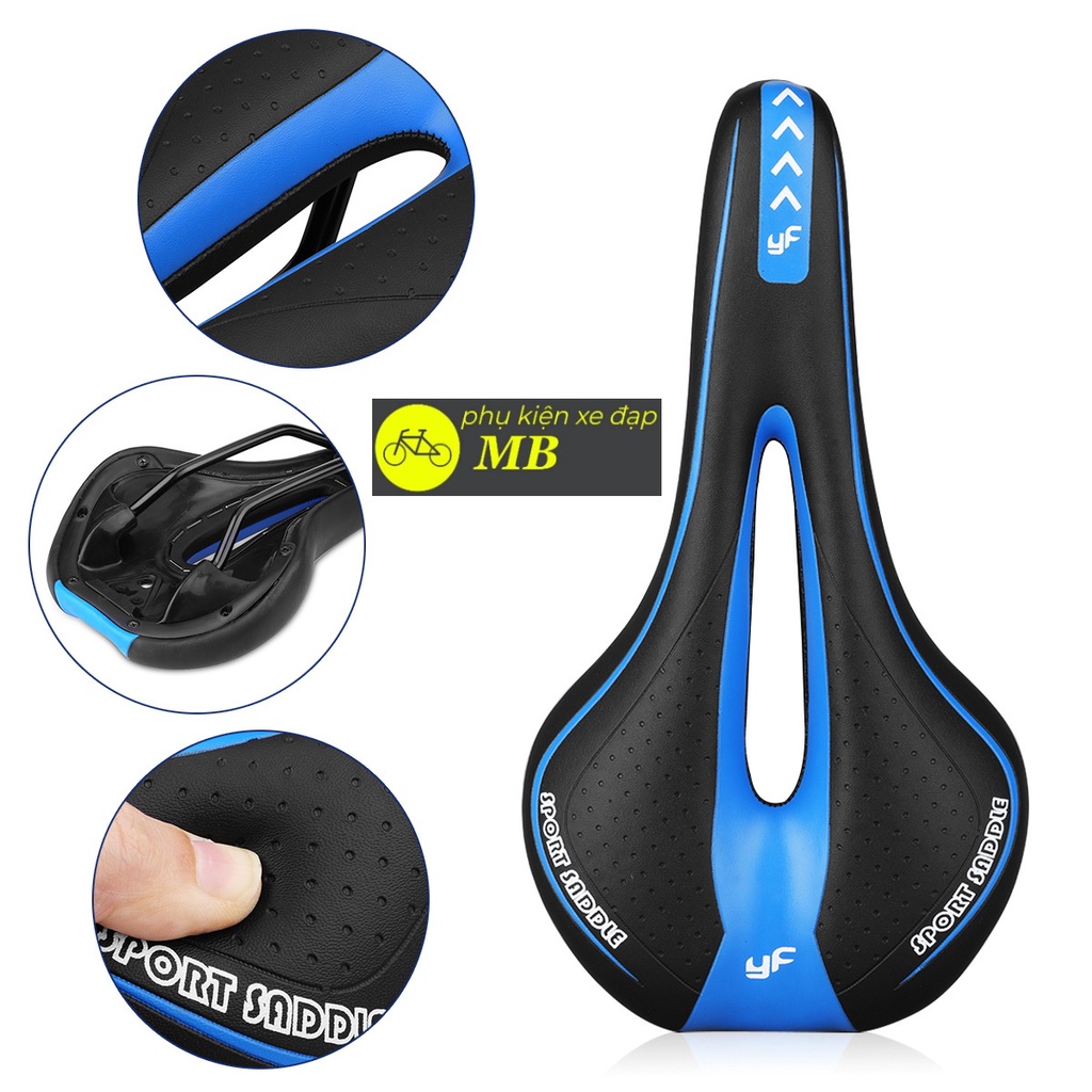 Yên xe đạp thể thao cao cấp siêu bền đệm êm không đau mông Y01