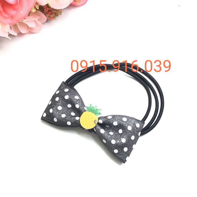 Buộc tóc nơ kim tuyến nhũ hàng đẹp