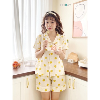 Bộ đồ ngủ pyjamas nữ đũi xốp Friday BN01 nhiều mẫu