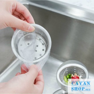 Túi 100 lưới lọc rác bồn rửa chén giúp cho bồn rửa chén không bị tắc nghẽn do rac, lọc cặn bẩn hiệu quả sau khi rửa chén