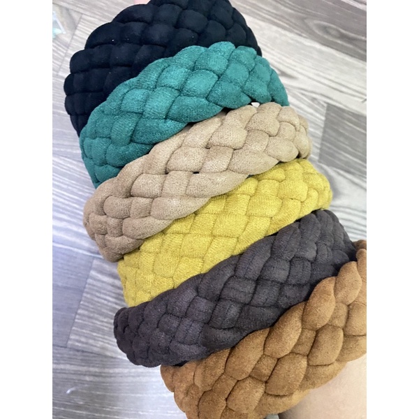 Băng đô dạng xoắn thời trang thu đông phông cách Hàn Quốc