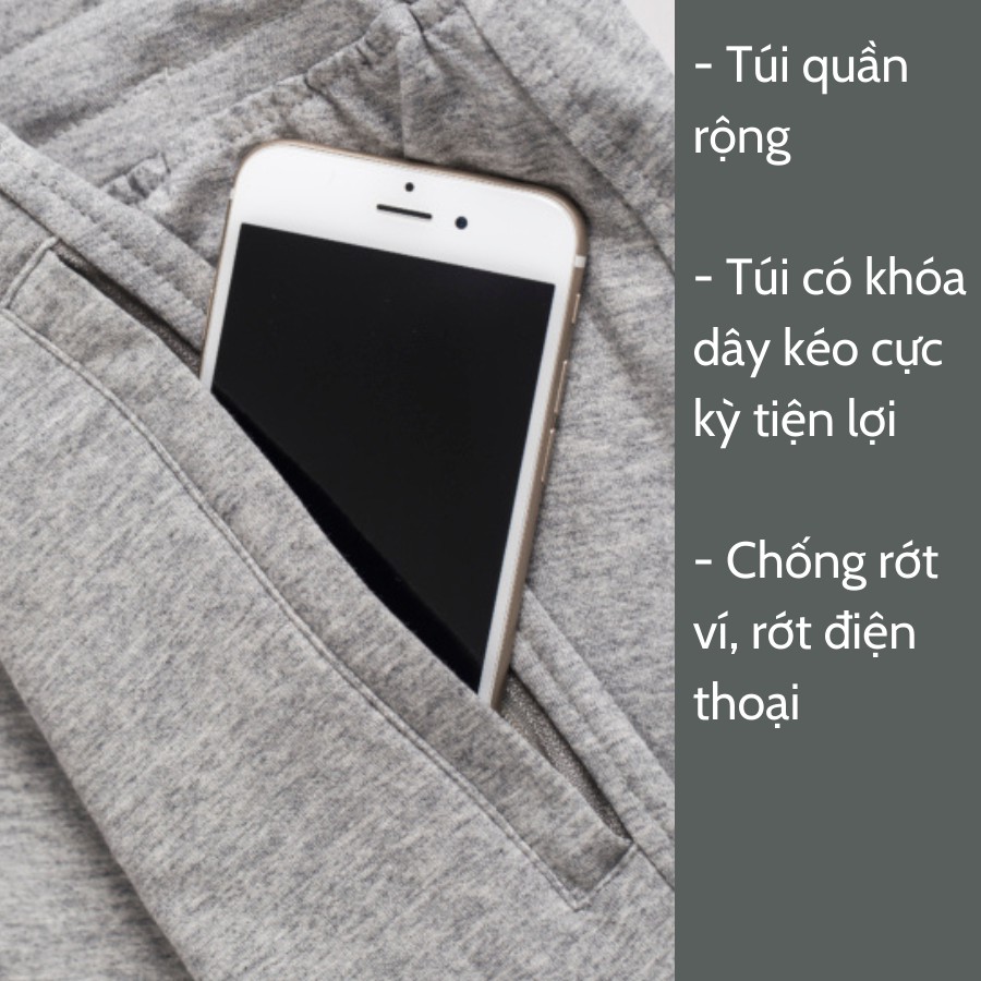 Quần short nỉ cao cấp Thiên Ân phong cách thời trang hiện đại, màu xám vải không xù lông, co dãn tốt  QL - 002 | BigBuy360 - bigbuy360.vn