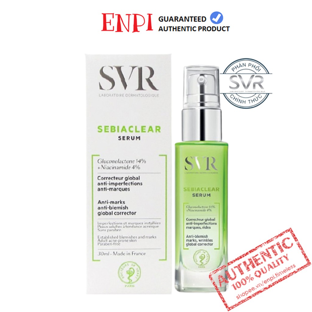 Tinh chất giảm mụn mờ thâm SVR Sebiaclear Serum 30ml