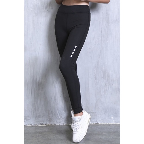 Quần tập yoga Zanzea co giãn tốt in họa tiết phản quang thời trang cho nữ