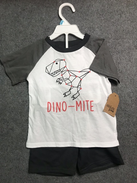 Bộ cotton Dino-mite bé trai