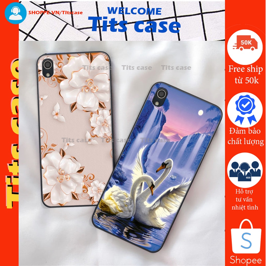 Ốp lưng Vivo Y91C in hình thiên nga,hoa may mắn, đặc sắc ĐỘC - LẠ - BỀN