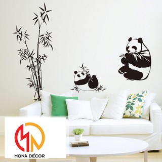 Decal dán tường Gấu Trúc