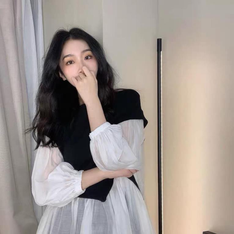 [Loại 1- XẢ KHO] Áo babydoll ulzzang dài tay giấu dáng cực tiểu thư hot trend- áo babydoll nơ eo | BigBuy360 - bigbuy360.vn