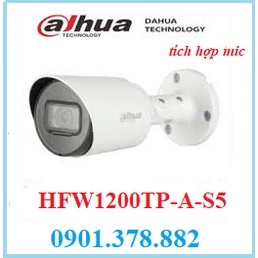 Camera quan sát DAHUA HAC-HFW1200TP-A-S4 có tích hợp âm thanh