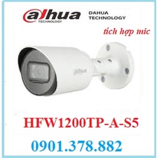 Camera quan sát dahua hac-hfw1200tp-a-s4 có tích hợp âm thanh