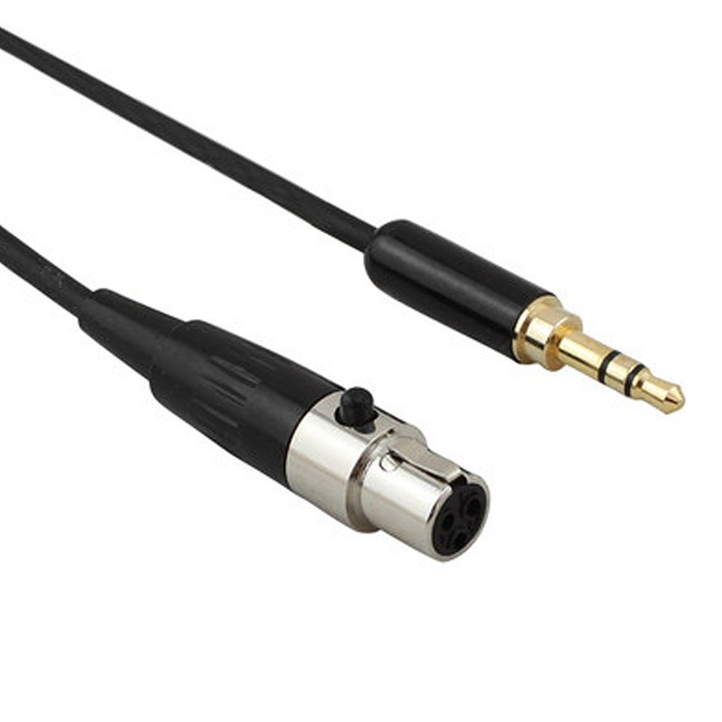 3.5mm Jack to 3Pin Mini XLR Female For BM800 PC Headphone Mixer Microphone Stereo Camera Amplifier 1M