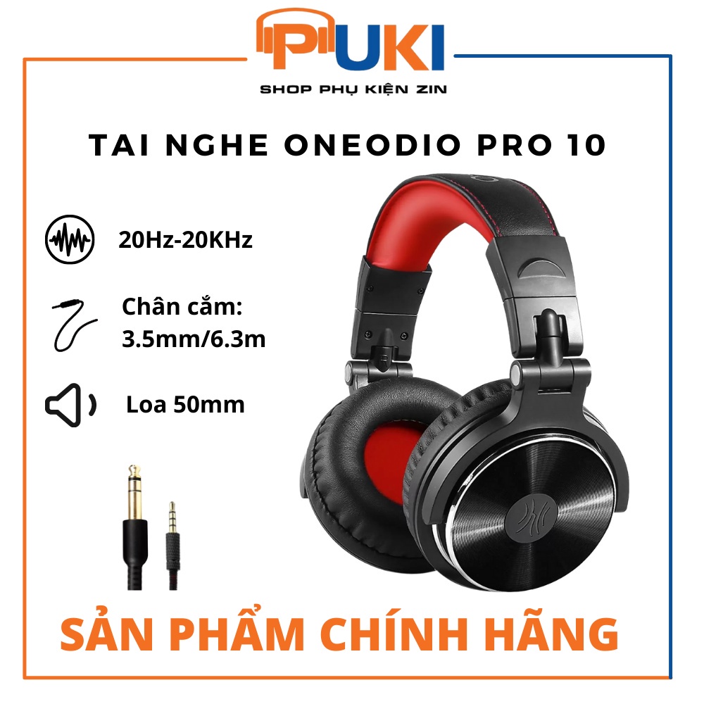Puki shop / Tai nghe OneOdio Pro 10 -Tai Nghe Chụp Tai Oneodio Pro-10 Chuyên Nghiệp Cho Điện Thoại / Pc Chính Hãng