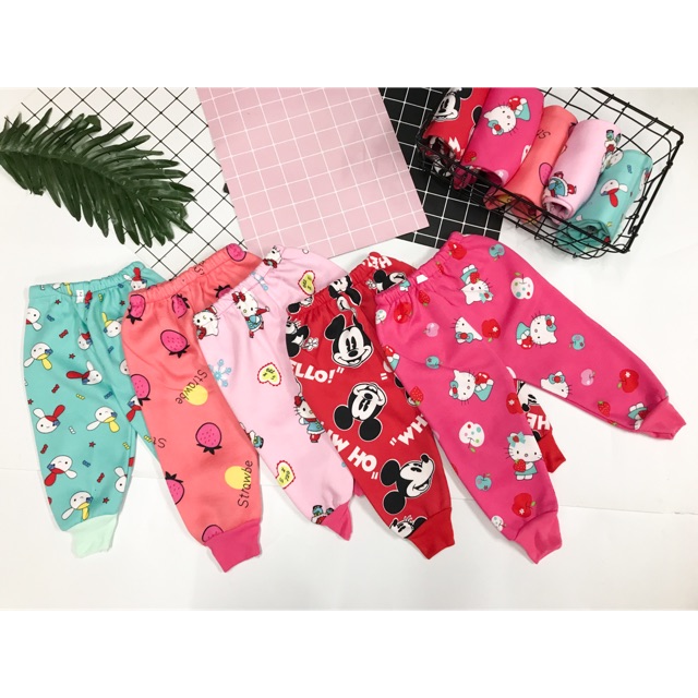 10 quần chục nỉ bông bé gái