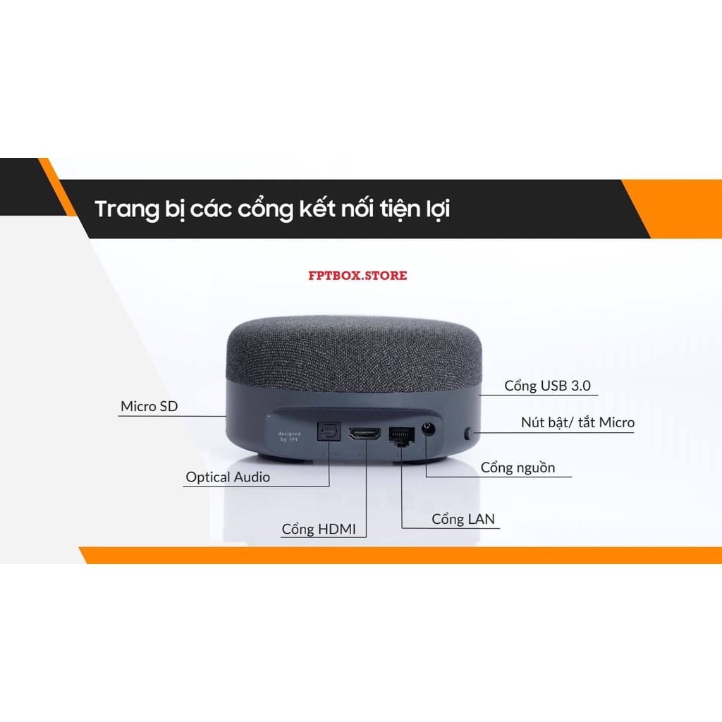 FPT Play Box S - Model T590 - Điều Khiển Giọng Nói Karaoke TV - AndroidTV 10