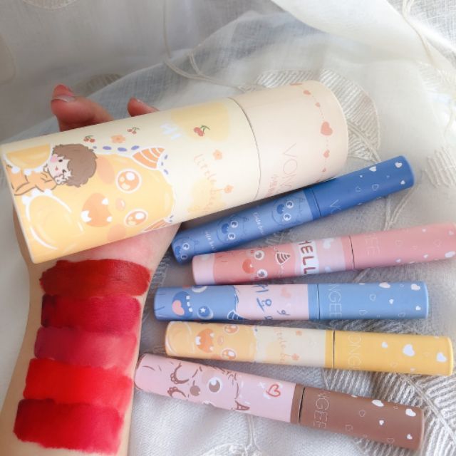 [Hàng có sẵn] SET SON CỔ TRANG NỘI ĐỊA TRUNG VONGEE - SET 5 THỎI VÀ SET 6 THỎI | Thế Giới Skin Care