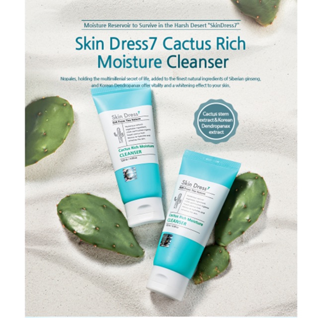 Sữa Rửa Mặt Skin Dress 7 Cactus Rich Moisture