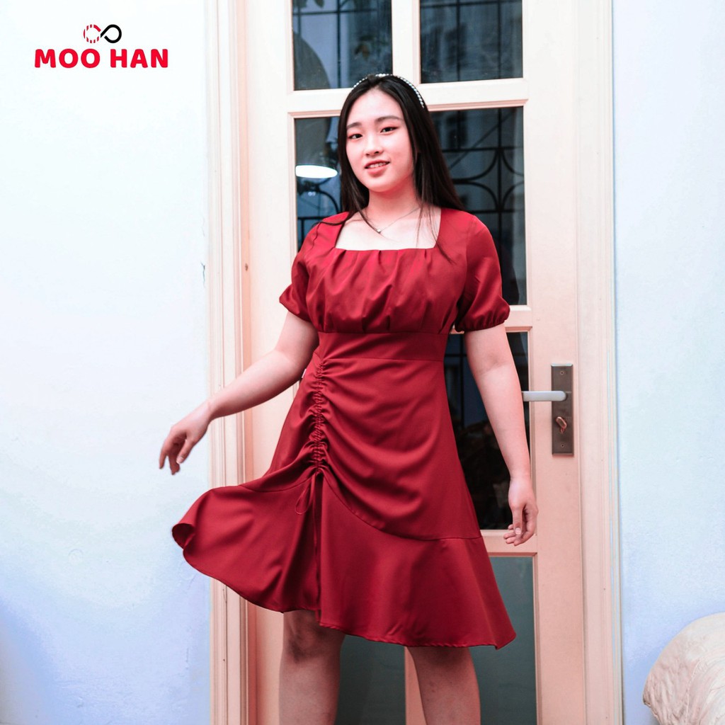 [Mã FAGREAT1505 giảm 8% tối đa 50K đơn 250K] [HÀNG MỚI VỀ] ĐẦM BIGSIZE RÚT DÂY ĐUÔI CÁ MÀU ĐỎ XÒE NHẸ, ĐẦM DỰ TIỆC | BigBuy360 - bigbuy360.vn