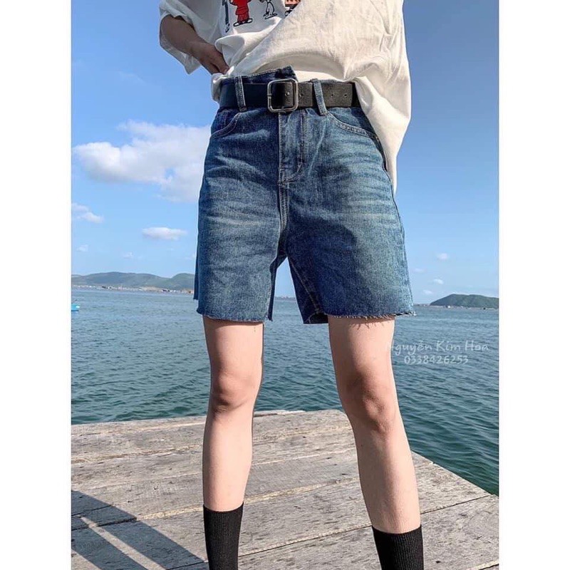 Quần jean lửng❤️𝑭𝑹𝑬𝑬𝑺𝑯𝑰𝑷❤️QUẦN NGỐ BÒ CÚC LỆCH