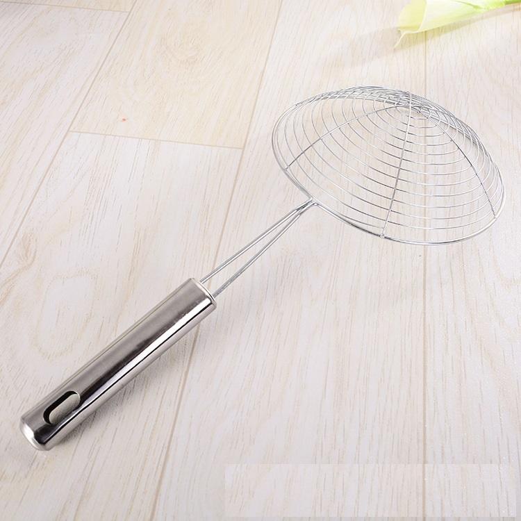 Vợt chiên vớt ráo dầu inox cao cấp - Vợt Vòng Đường Kính 16Cm