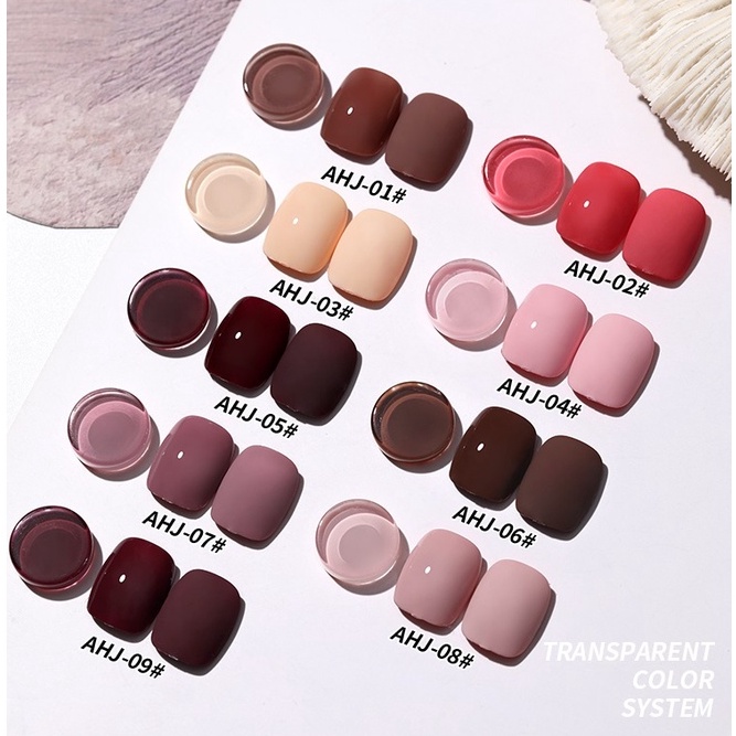 Sơn Gel AS RED | Mã AHJ | Màu Tím Hồng