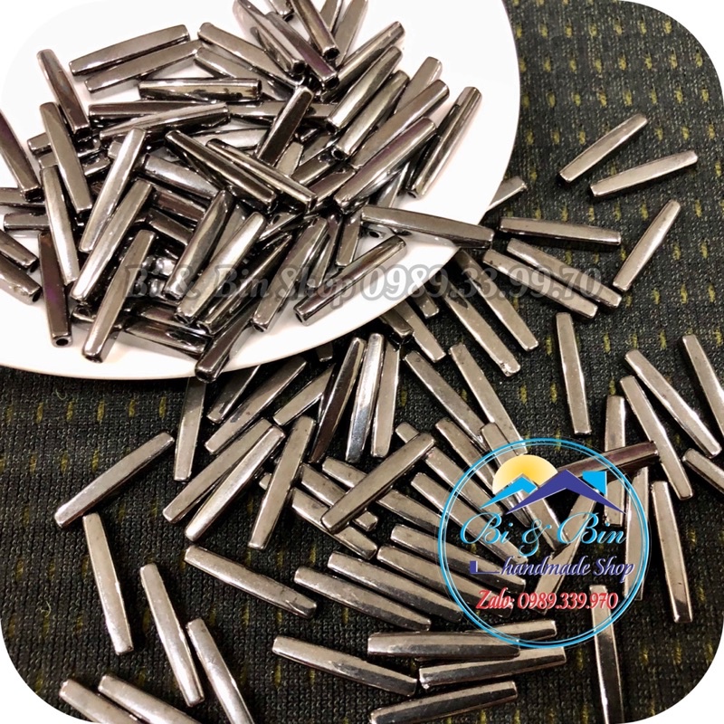30g Hạt Ống Vuông Dài Đính Kết Thời Trang, Làm Phụ Kiện Handmade