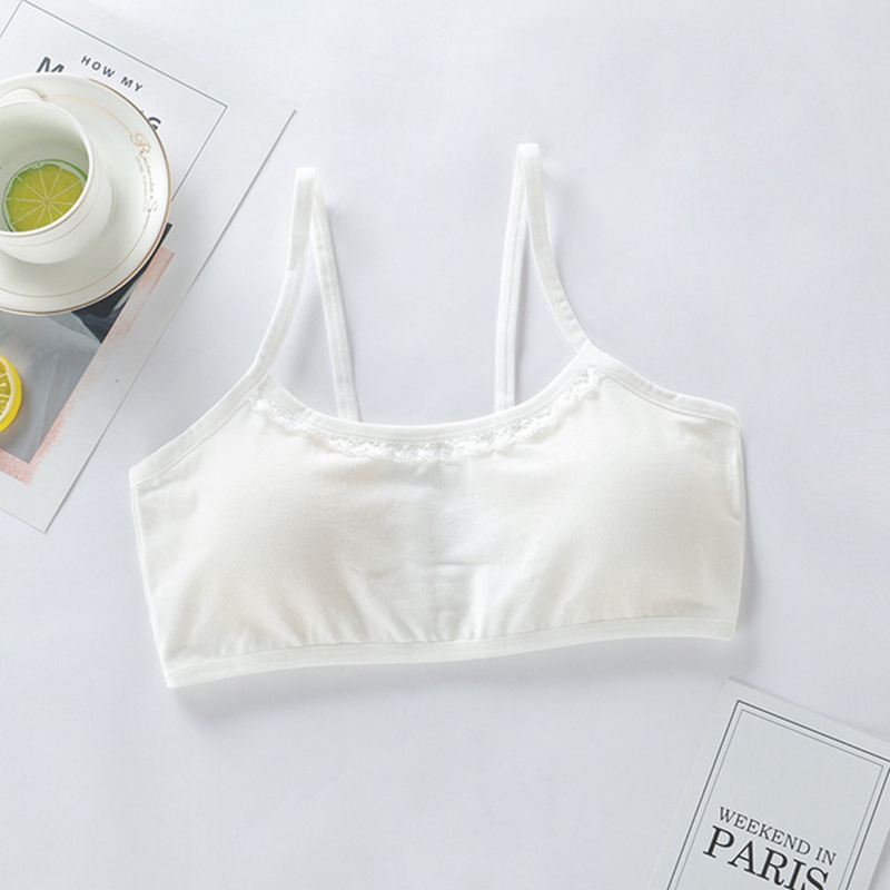 Áo ngực màu trơn đáng yêu thoải mái cho bé gái 12 - 16 tuổi