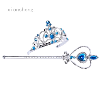 Băng Đô Cài Tóc Hình Vương Miện Công Chúa Elsa Cho Bé Gái