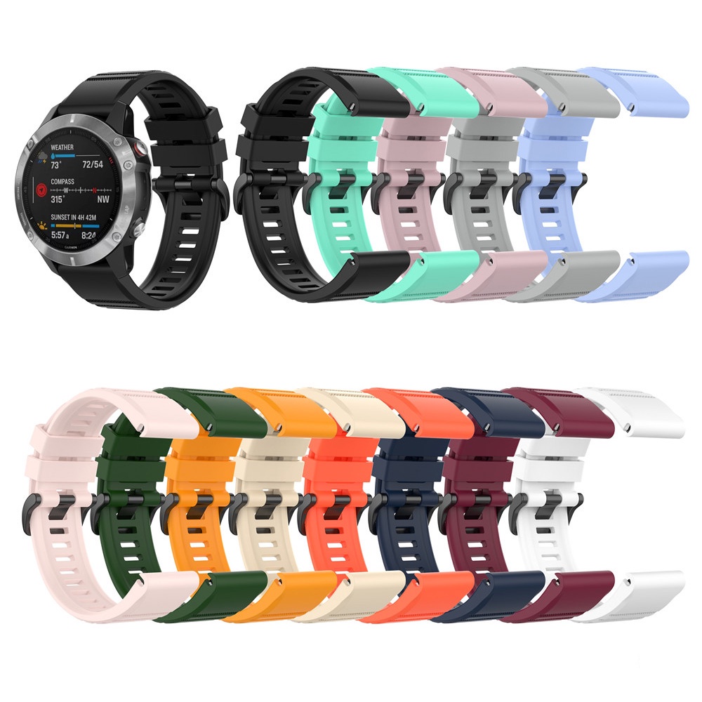 Dây Đeo Silicone 22mm Cho Garmin Fenix 7 / 6 / 6 Pro / 5 / 5 Plus / Forerunner 935 945