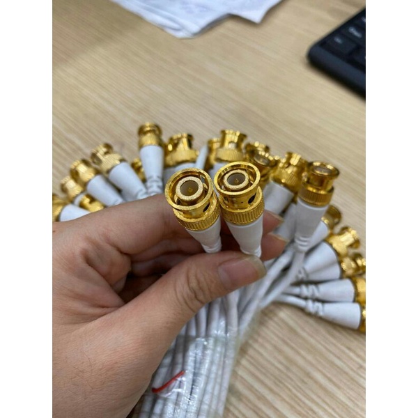 Jack Bnc Camera có sẵn dây đầu đồng chuyên dùng cho Camera