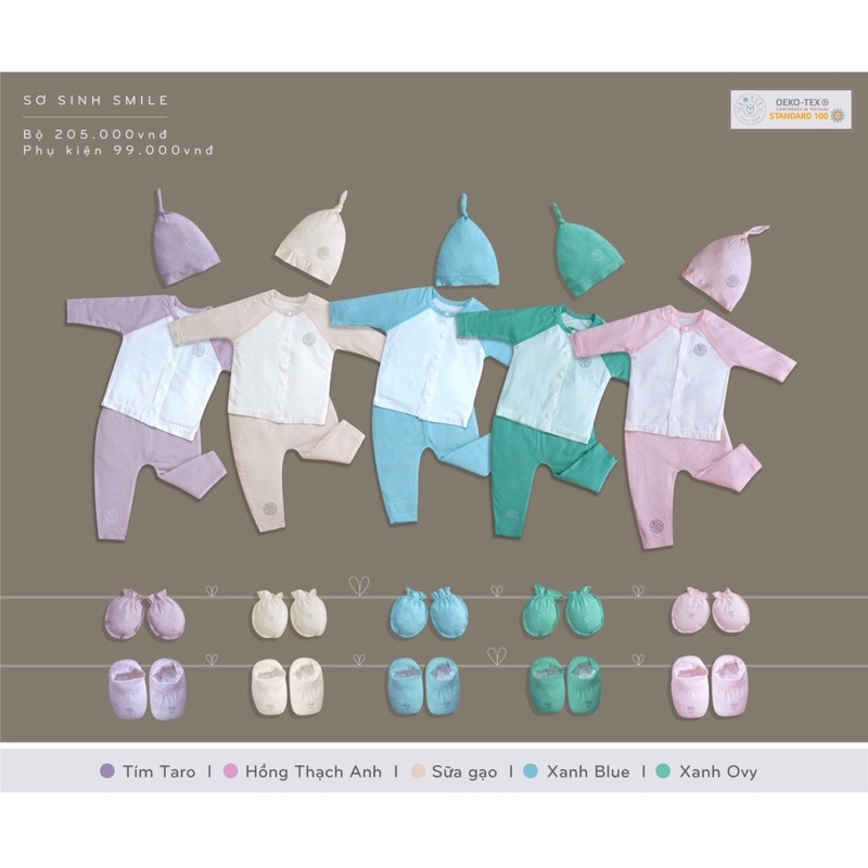 Hrnee Bộ quần áo sơ sinh mới 2022