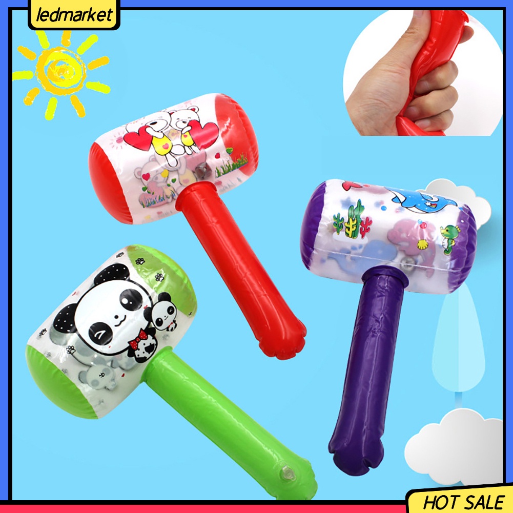 Búa Bơm Hơi Hình Hoạt Hình Có Đèn LED Cho Bé