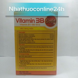 Viên Vitamin 3B Gold Phúc Vinh (hộp 100 viên)